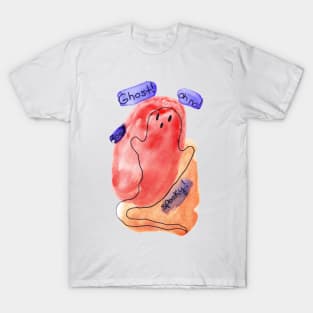 Spooky Watercolor Ghost! Oh no! T-Shirt